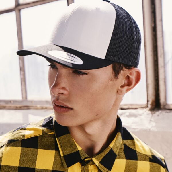 Flexfit Retro Coloured Front Trucker Cap Thumbnail