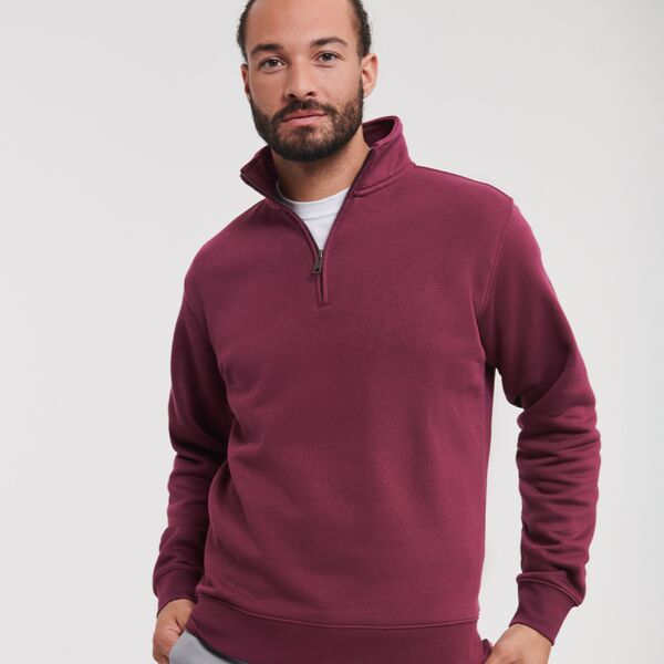 Medlock Russell Authentic Zip Neck Sweatshirt Thumbnail
