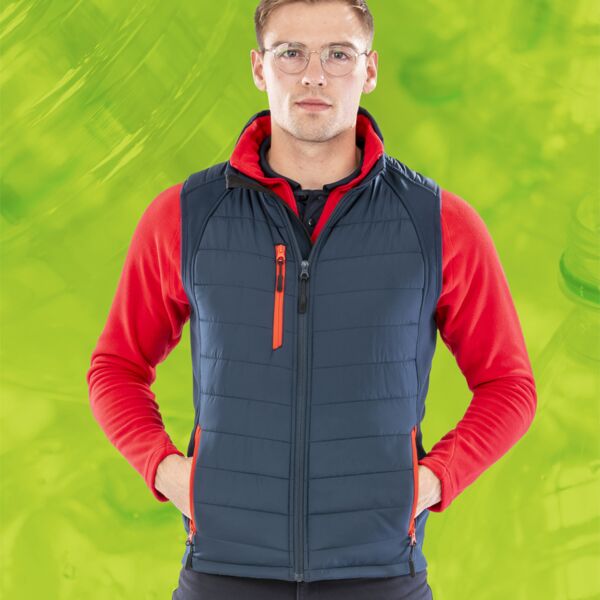 Medlock Black Compass Padded Gilet Thumbnail