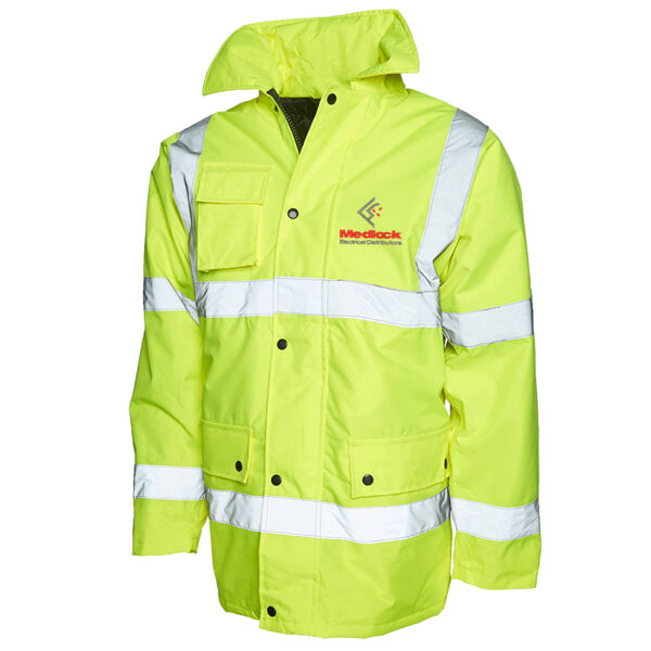 Hi-Vis Traffic Jacket + 1 Logo Thumbnail