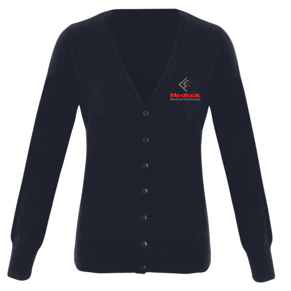 Ladies Cardigan + 1 Logo Thumbnail